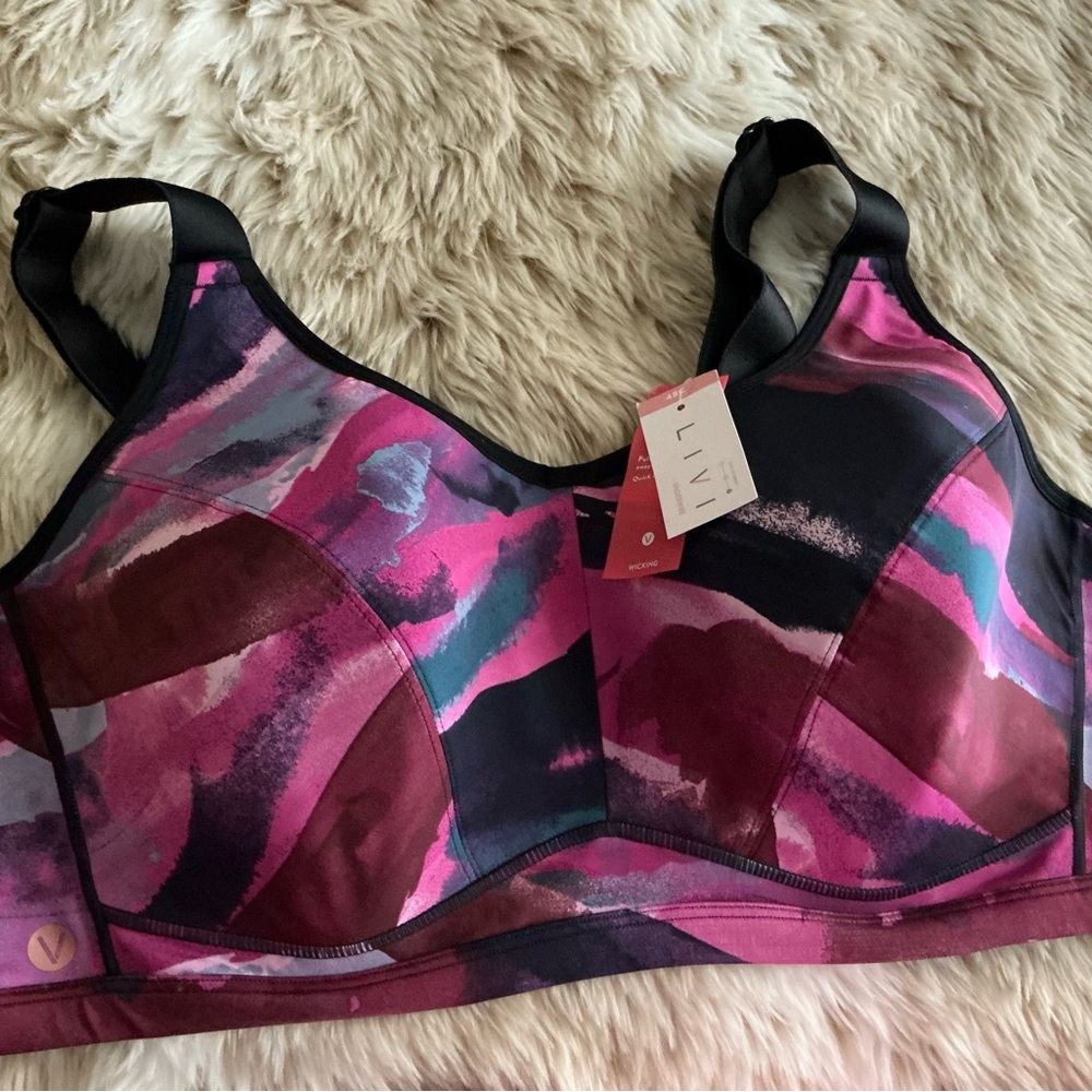 Vibrant Women's Intimates Bra - Pink and Black